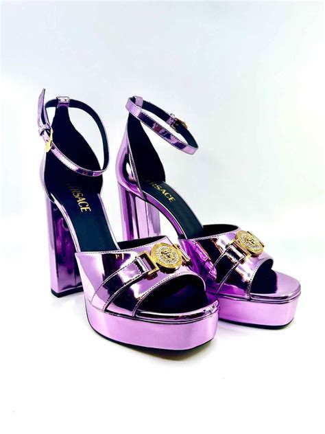 Versace sandals pink label